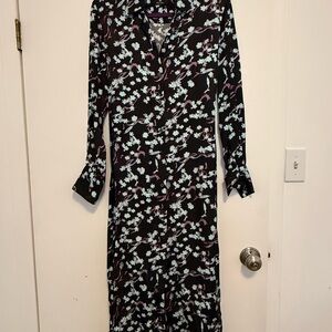 Paul Smith Floral Long Sleeve Shirt Dress